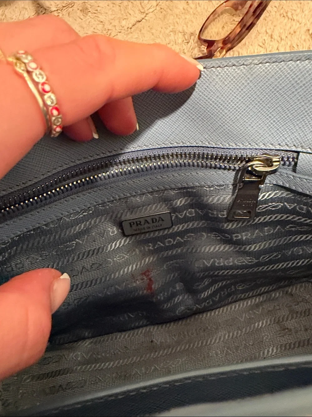 Prada saffiano leather